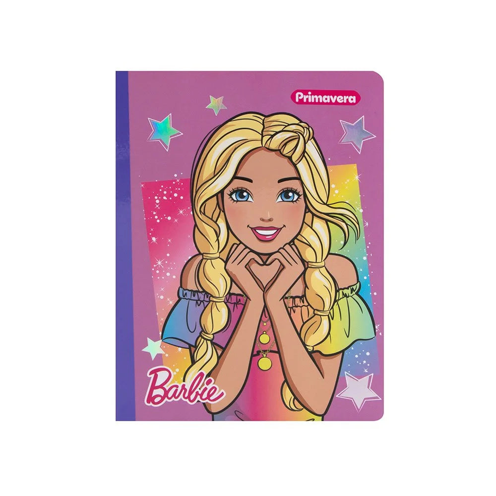 Cuaderno Cosido 100H Primavera Barbie  Lineas