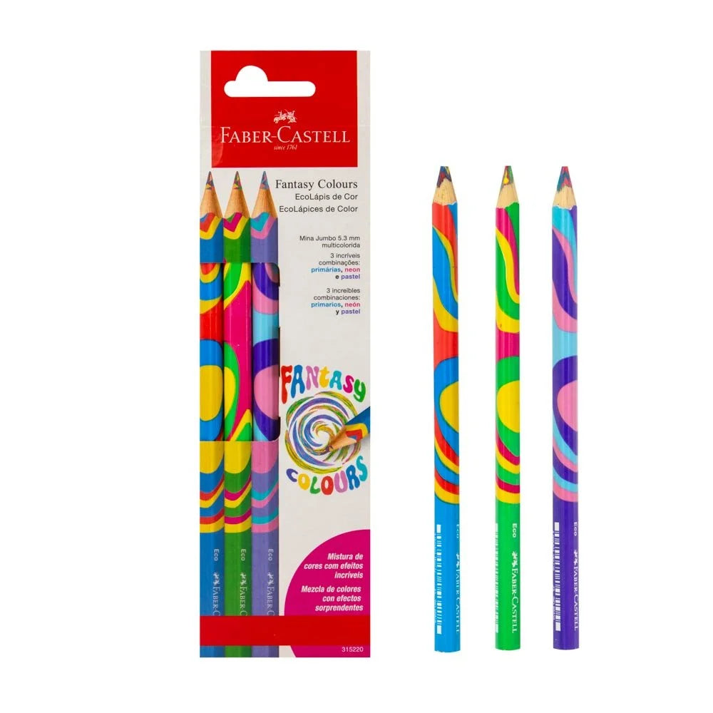 Crayón Faber-Castell Fantasy Colours 315220 3 Lápices