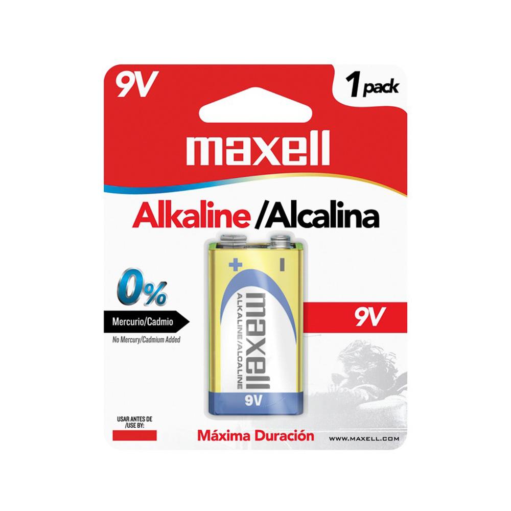 BATERIA ALCALINA 9 VOLT MAXELL 6LF22