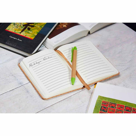 Libreta DUNYA Pasta de Corcho 10 x 14 cm 80 Hojas  Rayada ( Promocional )
