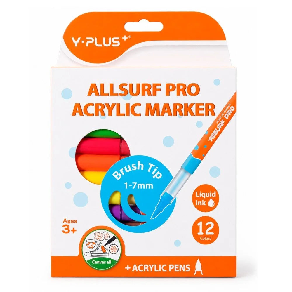 Marcador Estuche 12c ACRILICO Y-Plus AP260100 Allsurf Pro