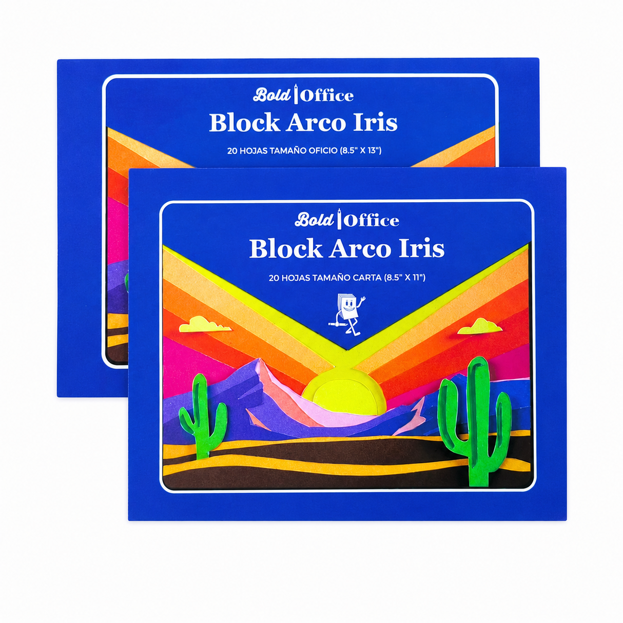 Block Arcoiris Liso 20H Oficio Bold Office
