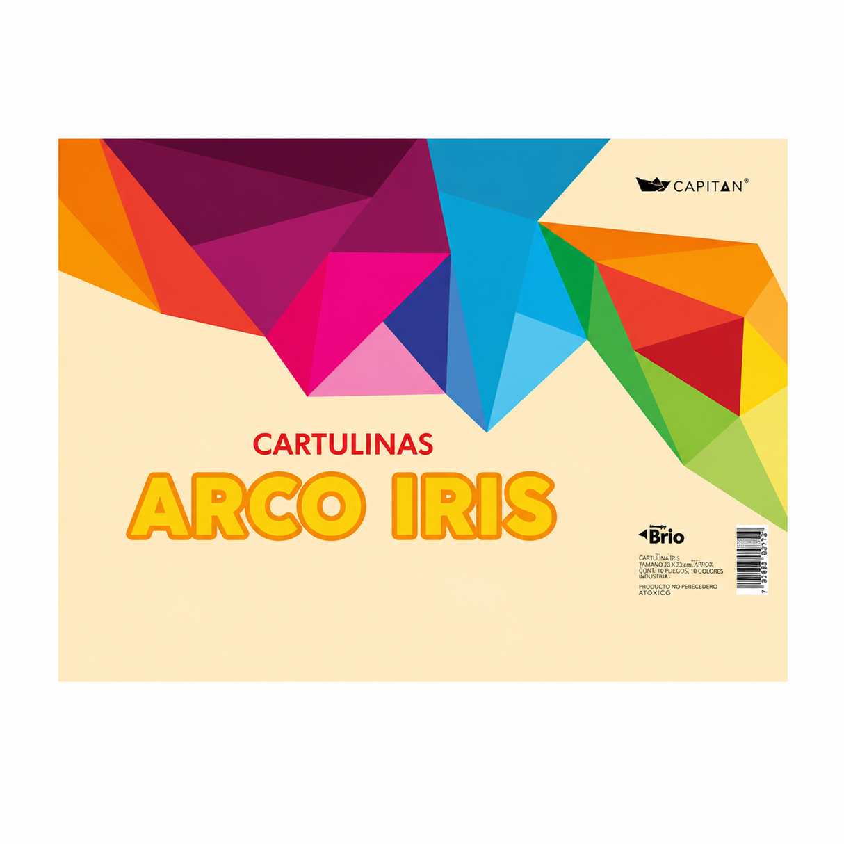 Block Arcoiris Liso 20H Oficio Capitan MisPasitos