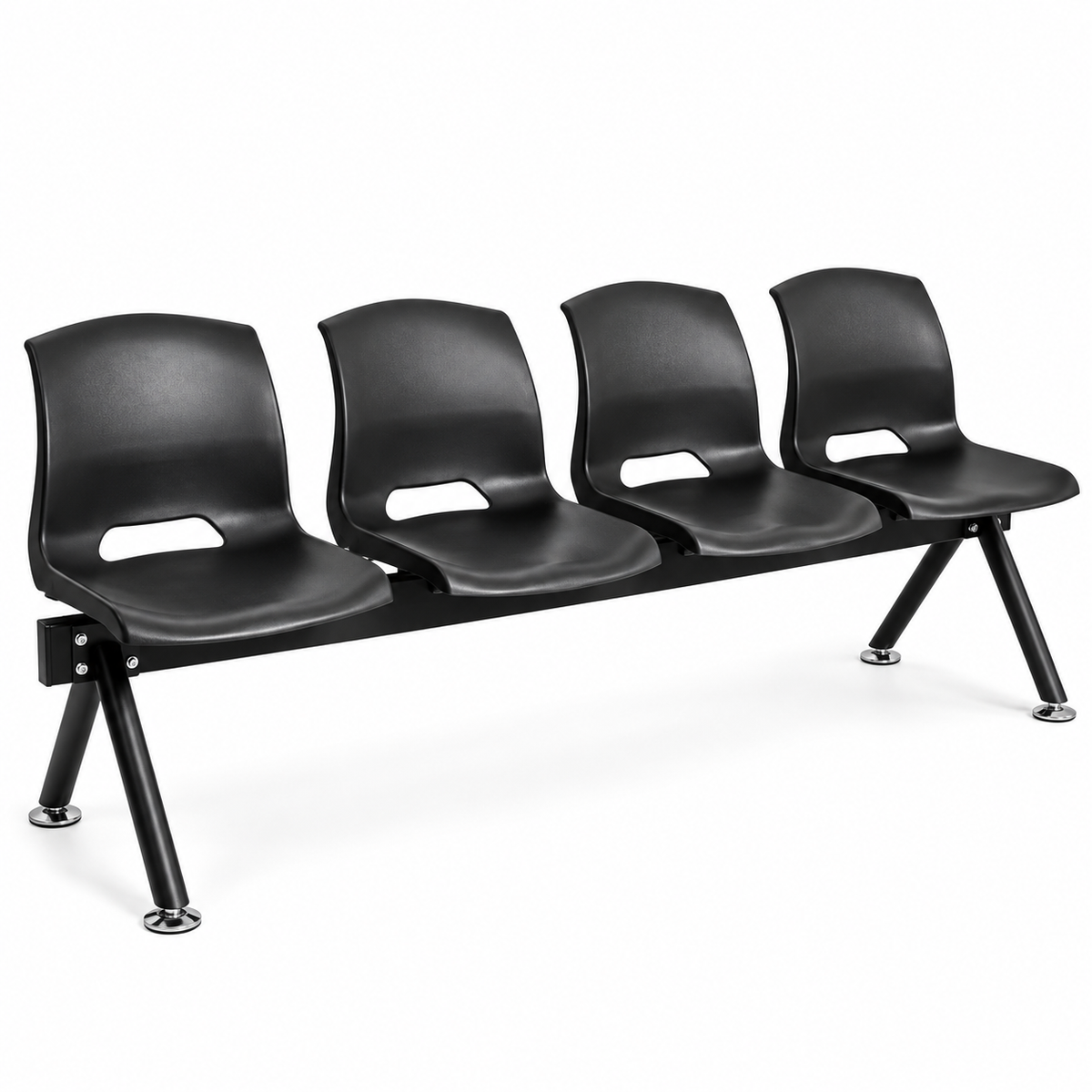 Silla de Espera Bateria DC-3244N 4 Asientos Negro