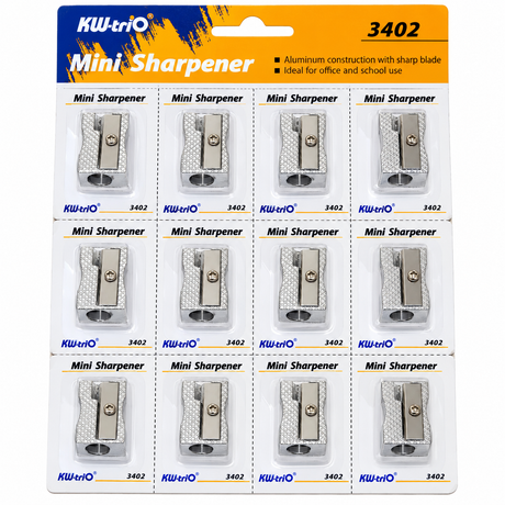 Sacapunta Metalica Kw trio 3402 Cuadrado Blister 1 Agujero