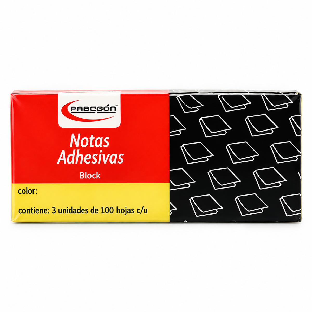 Notas Adhesivas 1.5x2 100H Amarillo 3pack Precision
