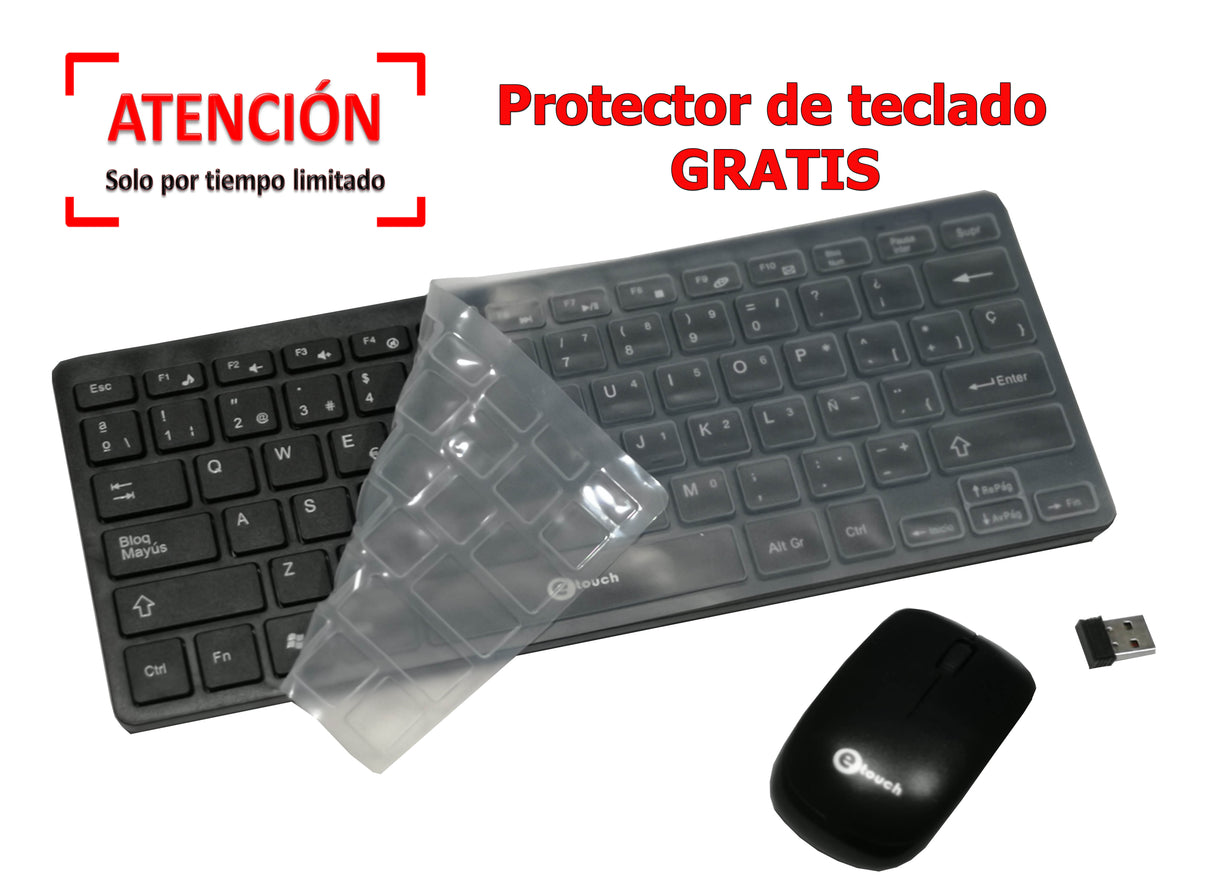 Combo teclado mini inalambrico + mouse inalambrico etouch®