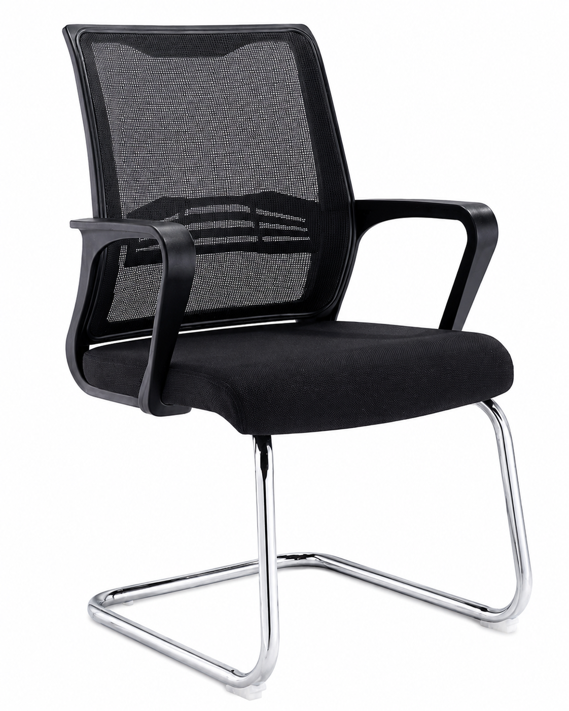 Silla de Visita Malla DC-108N con Brazos y Base Trineo