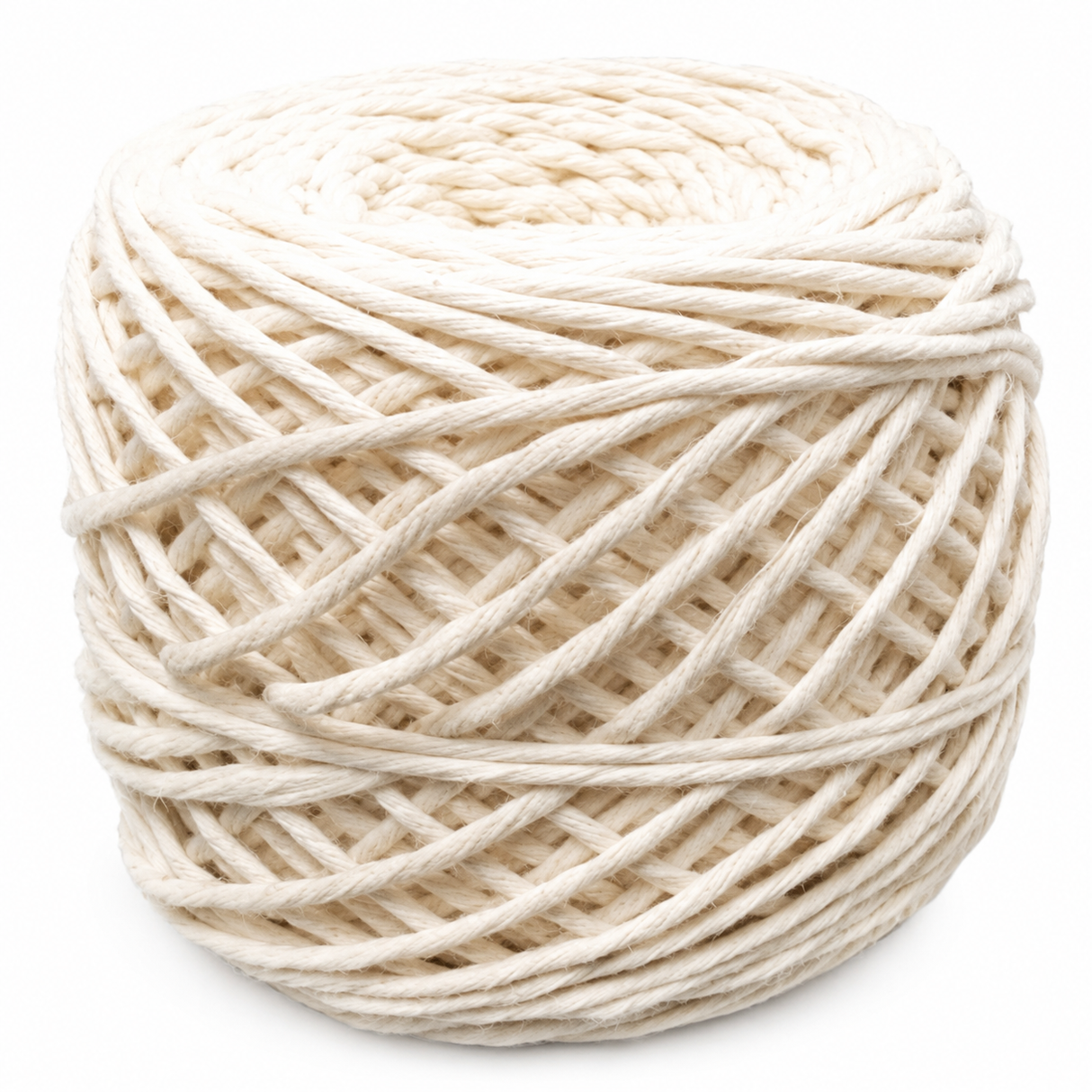 Cañamo No.2 Grosor 3mm Hilo de Algodon Rollo 1lb 250 yardas