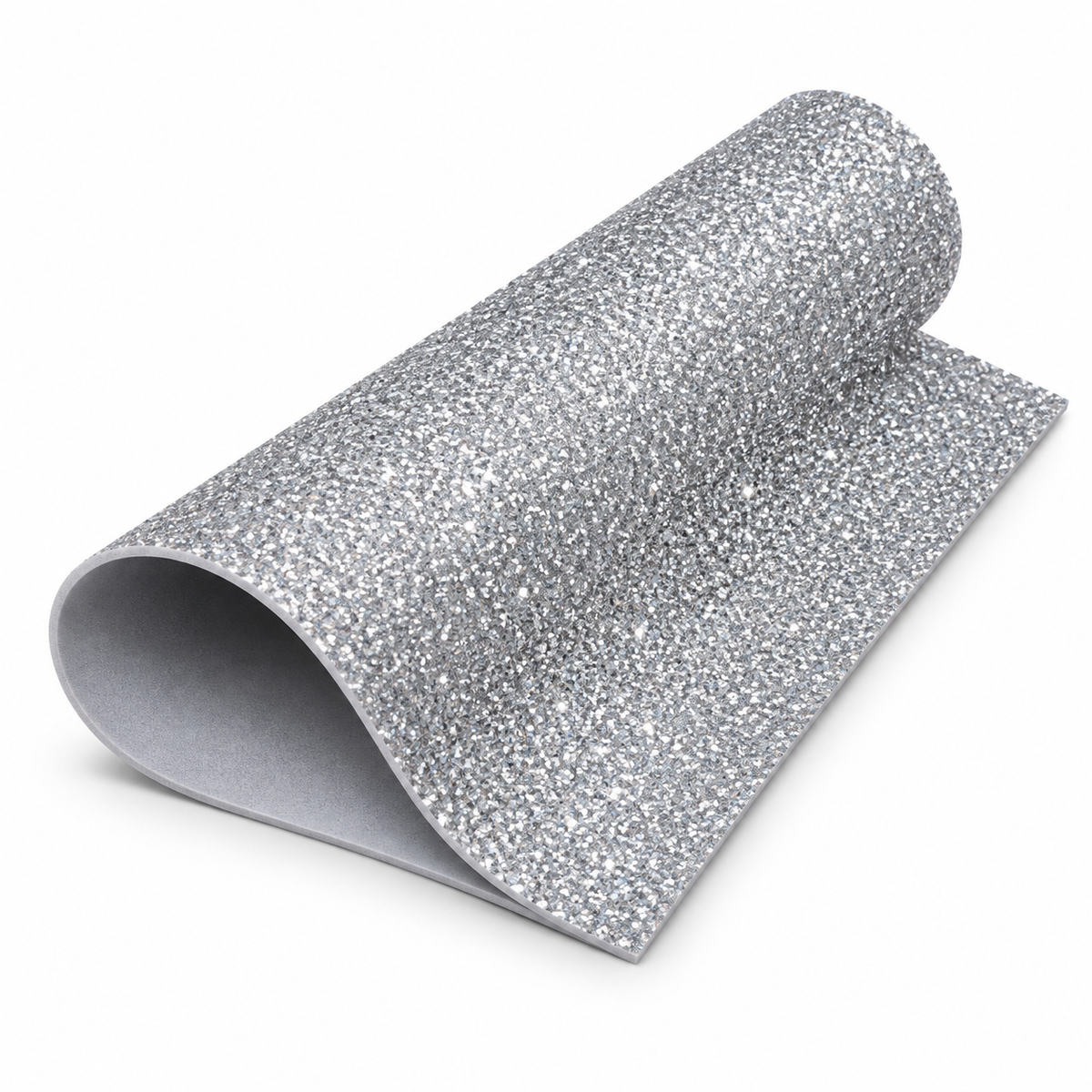 Foamy Diamantina Pliego 50x70 cm Plateado