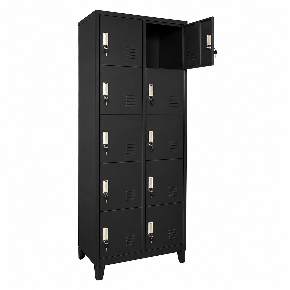 Locker Metálico 10 Puertas CNDO-10N con Cerradura