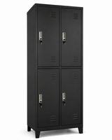 Locker Metálico 4 Puertas CNDO-04N con Cerradura