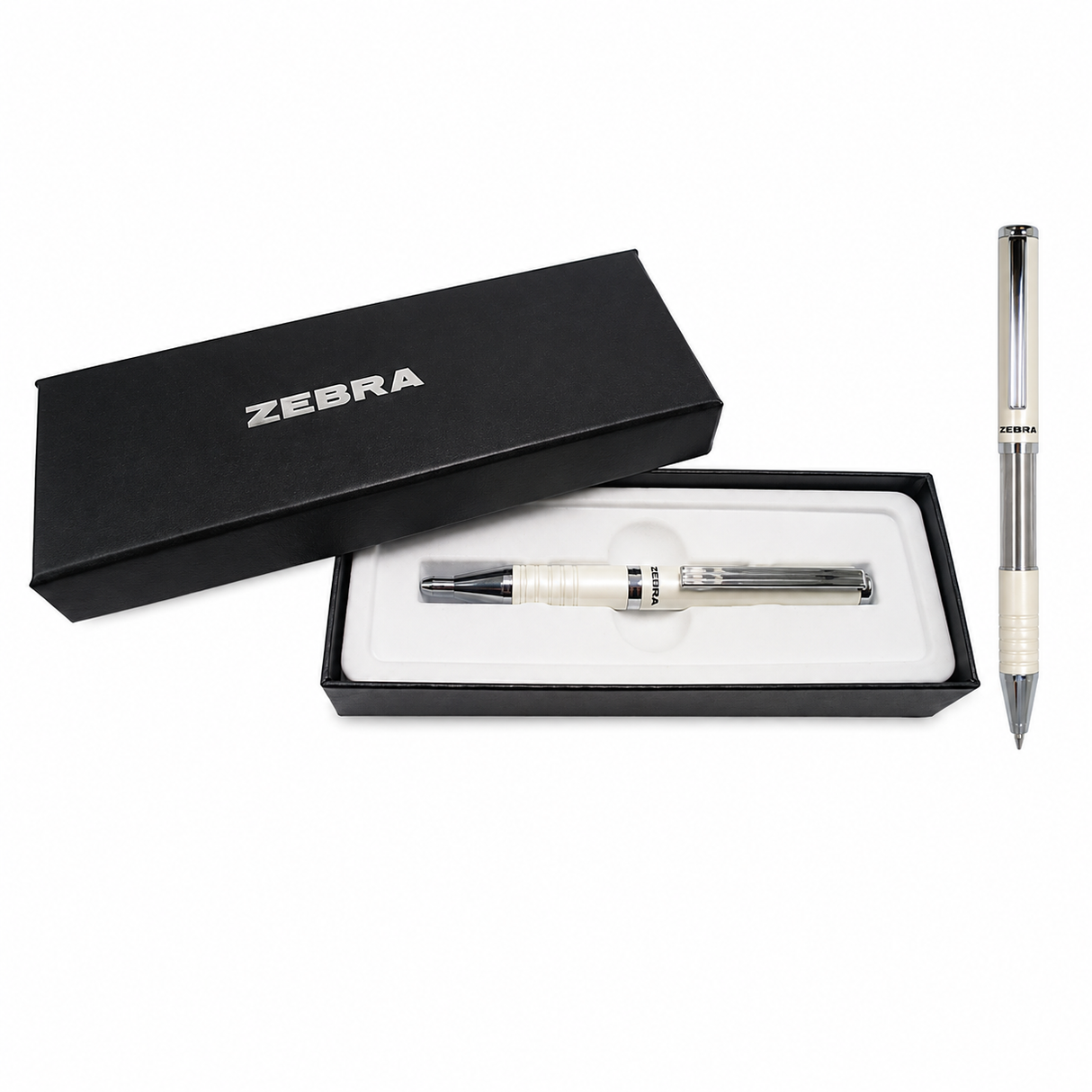 Bolígrafo Zebra Slide Pen 7902-08 1.0 mm Blanco