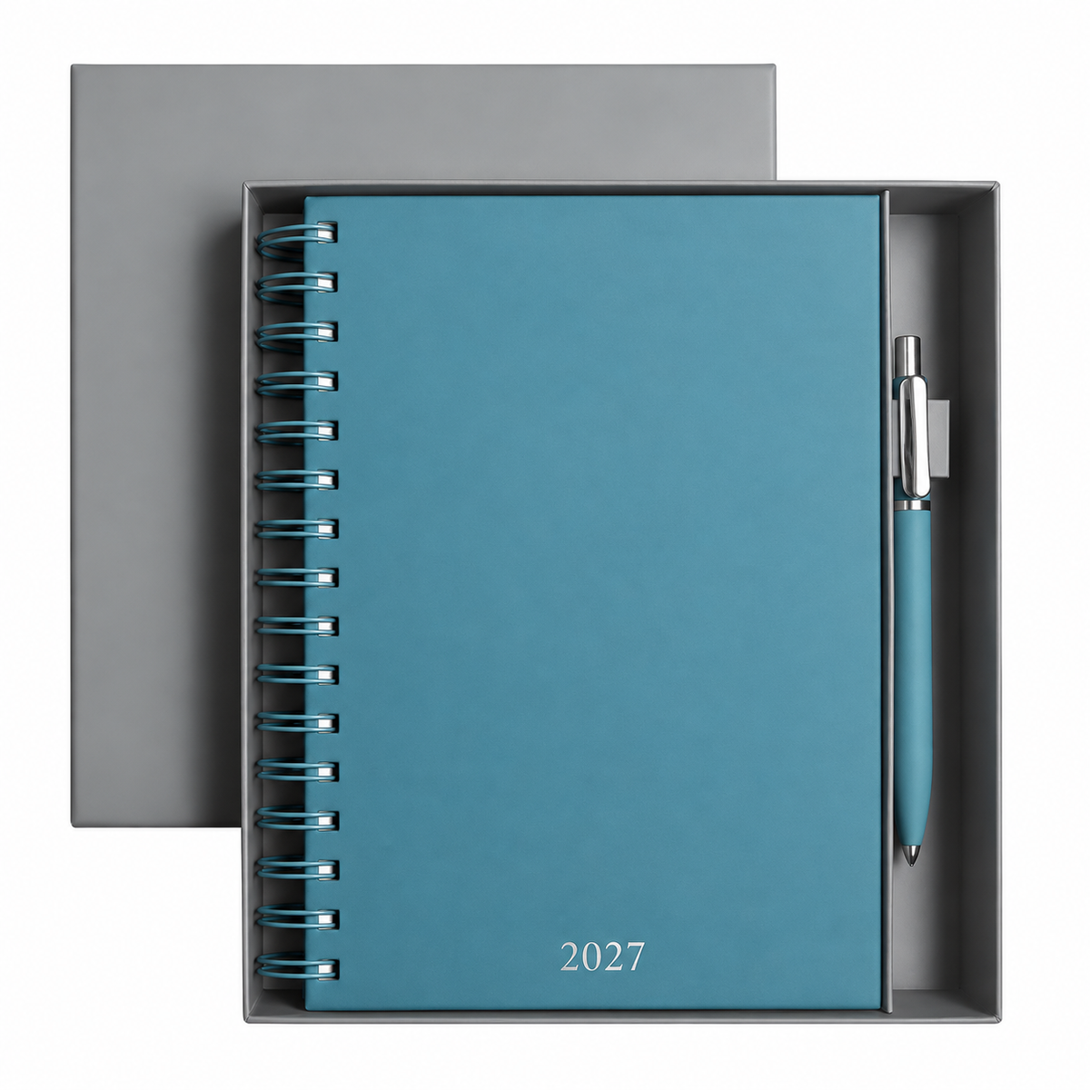 AGENDA 2027 DIARIA ESPIRAL 174 PAGINAS LETTE CELESTE
