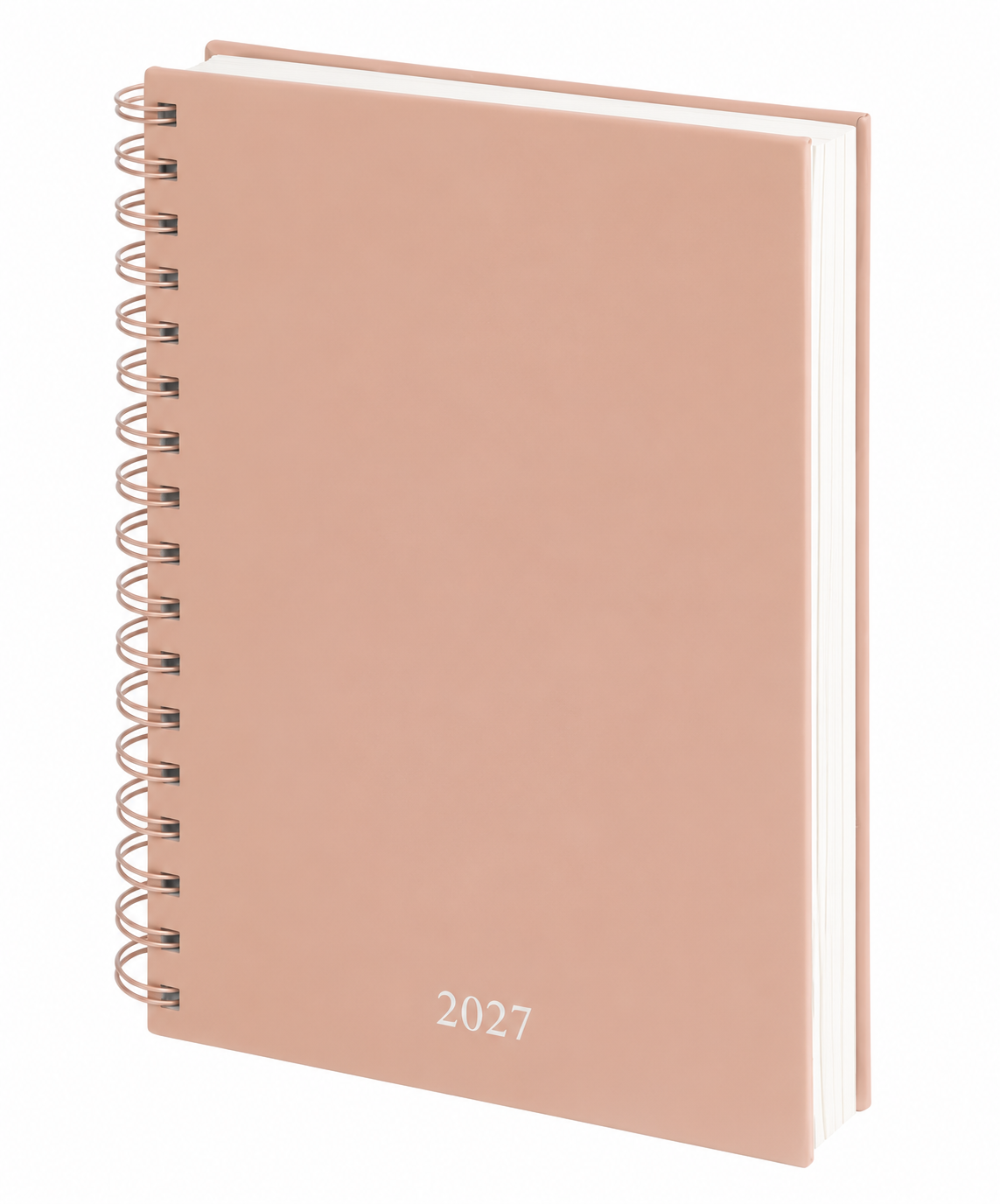 AGENDA 2027 DIARIA ESPIRAL 174 PAGINAS LETTE ROSA