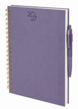 AGENDA 2027 SEMANAL ESPIRAL 80H TERRA MORADO