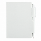 LIBRETA / BLOCK DE NOTAS CON BOLÍGRAFO BLANCO  ( Promocional )