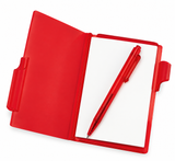 LIBRETA / BLOCK DE NOTAS CON BOLÍGRAFO ROJO  ( Promocional )