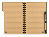 Libreta ANTLIA Ecologica con Espiral 70 hojas Rayada Cafe ( Promocional )