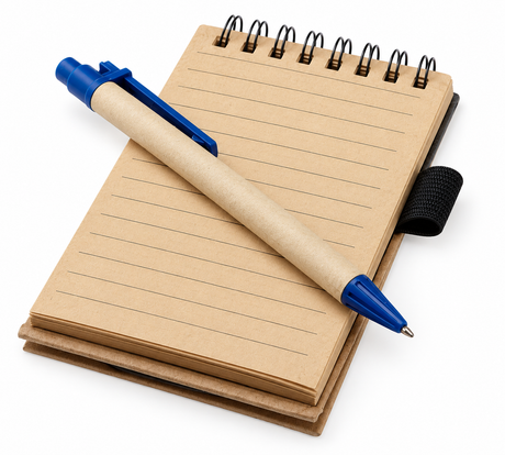 Libreta GREEN PLANET Vertical Espiral 50 Hojas Rayada Negro ( Promocional )