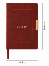 Libreta KOLM Cubierta con Clip Metálico 14.8 x 21.6 cm  80 Hojas Rayada Azul ( Promocional ) (Copia)