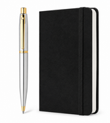 Set de Regalo SHEAFFER VFM: 42251-4 Bolígrafo Cromo Dorado + Libreta A6