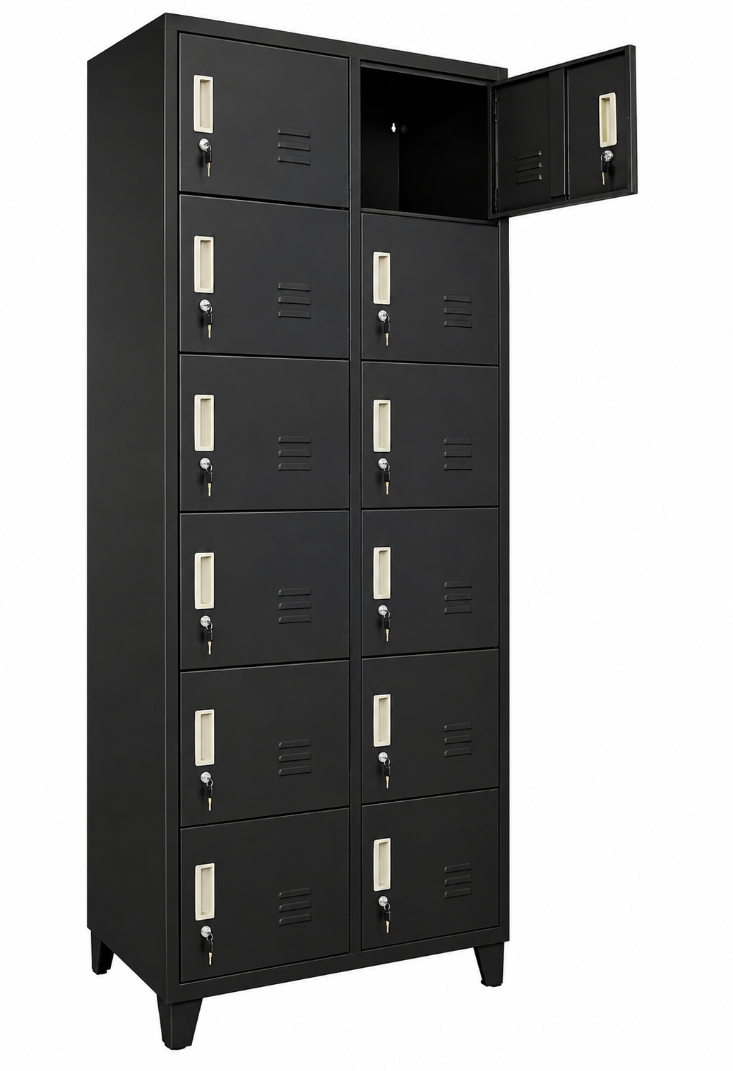 Locker Metálico 12 Puertas CNDO-12N con Cerradura