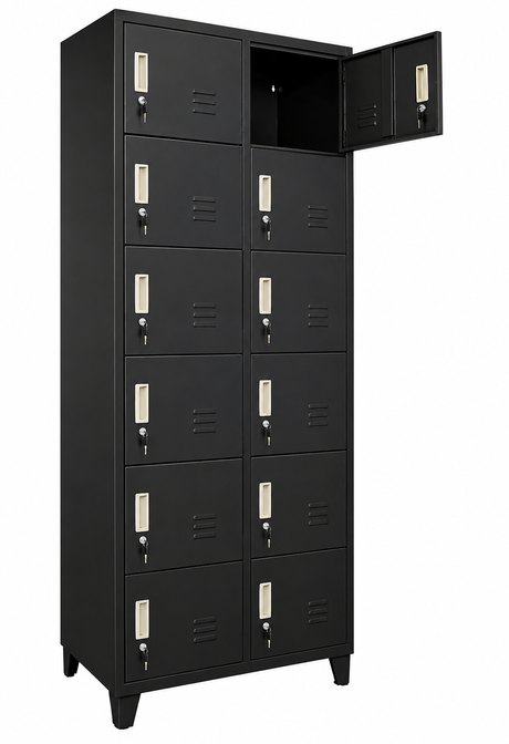 Locker Metálico 12 Puertas CNDO-12N con Cerradura