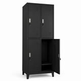 Locker Metálico 4 Puertas CNDO-04N con Cerradura