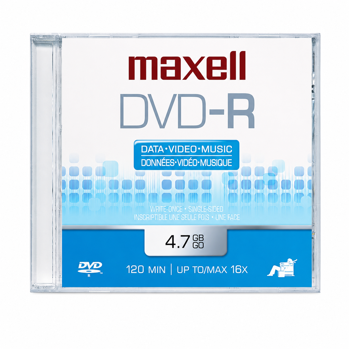 DVD-R  4.7GB SLIM CASE UNIDAD MAXELL