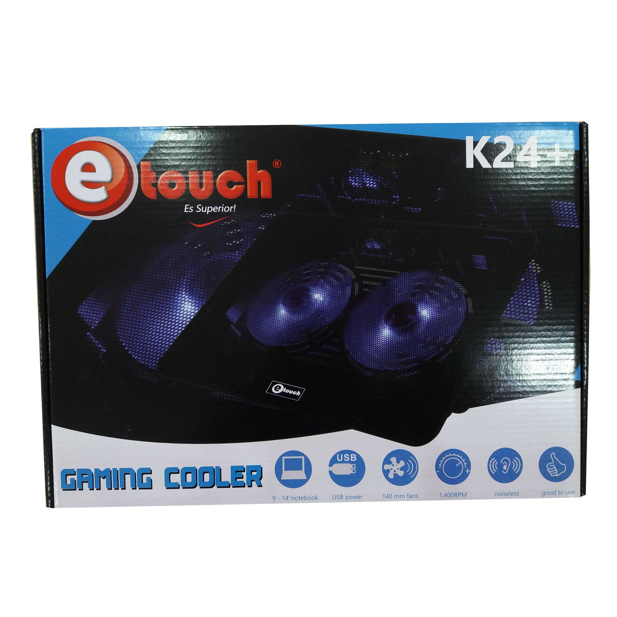 ENFRIADOR GAMER K24 +LUZ LED ETOUCH®