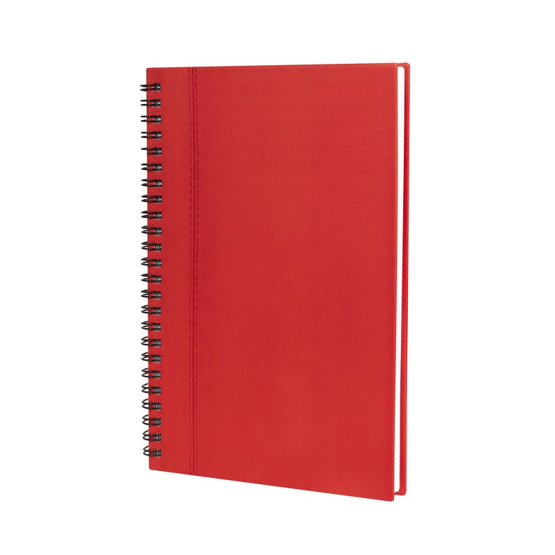 Libreta ALESA Espiral 14.6 x 21.6 cm 65 Hojas Rayada Rojo (Promocional)