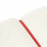 Libreta BAIONA Empastado 9.8 x 14.6 cm 80 Hojas Rayada Rojo  ( Promocional )