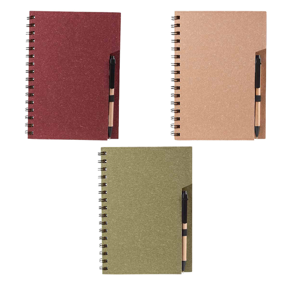 Libreta ANTLIA Ecologica con Espiral 70 hojas Rayada Cafe ( Promocional )