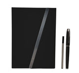 Libreta JINSEI Set de Regalo Solapa Magnética Bolígrafo Metálico Negro