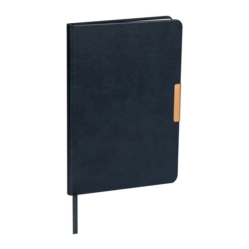 Libreta KOLM Cubierta con Clip Metálico 14.8 x 21.6 cm  80 Hojas Rayada Azul ( Promocional ) (Copia)