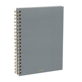 Libreta MALAKI Cubierta Rígida 17.6 x 25 cm 120 hojas Rayada  Gris ( Promocional )