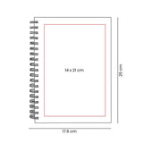 Libreta MALAKI Cubierta Rígida  17.6 x 25 cm 120 hojas Rayada  Beige ( Promocional )