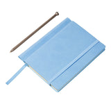 Libreta  DAGOM de Bolsillo 11.3 x 14.3 x 1 cm Cubierta de Curpiel 70 Hojas Azul