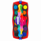 Acuarela Faber Castell 125031 24 colores Connector Paint Box Rojo