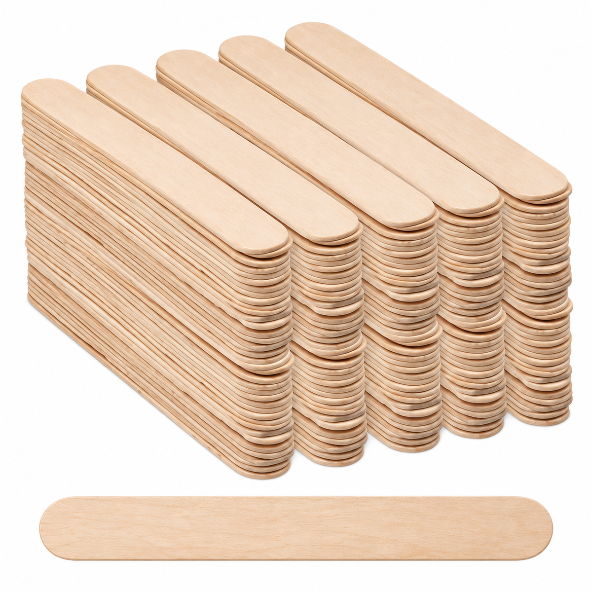 Paleta de Madera Fast Jumbo Ancho Natural 100pcs.