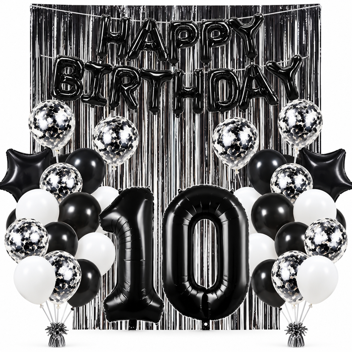 Globo Latex Standar Krea 10" Bolsa de 25pcs Color Negro