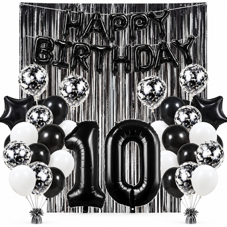 Globo Latex Standar Krea 10" Bolsa de 25pcs Color Negro