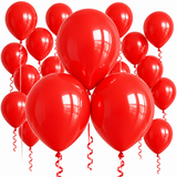 Globo Latex Standar Krea 10" Bolsa de 25pcs Color Rojo
