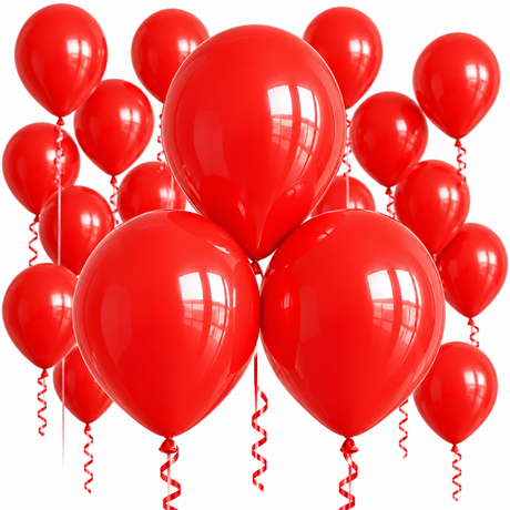 Globo Latex Standar Krea 10" Bolsa de 25pcs Color Rojo