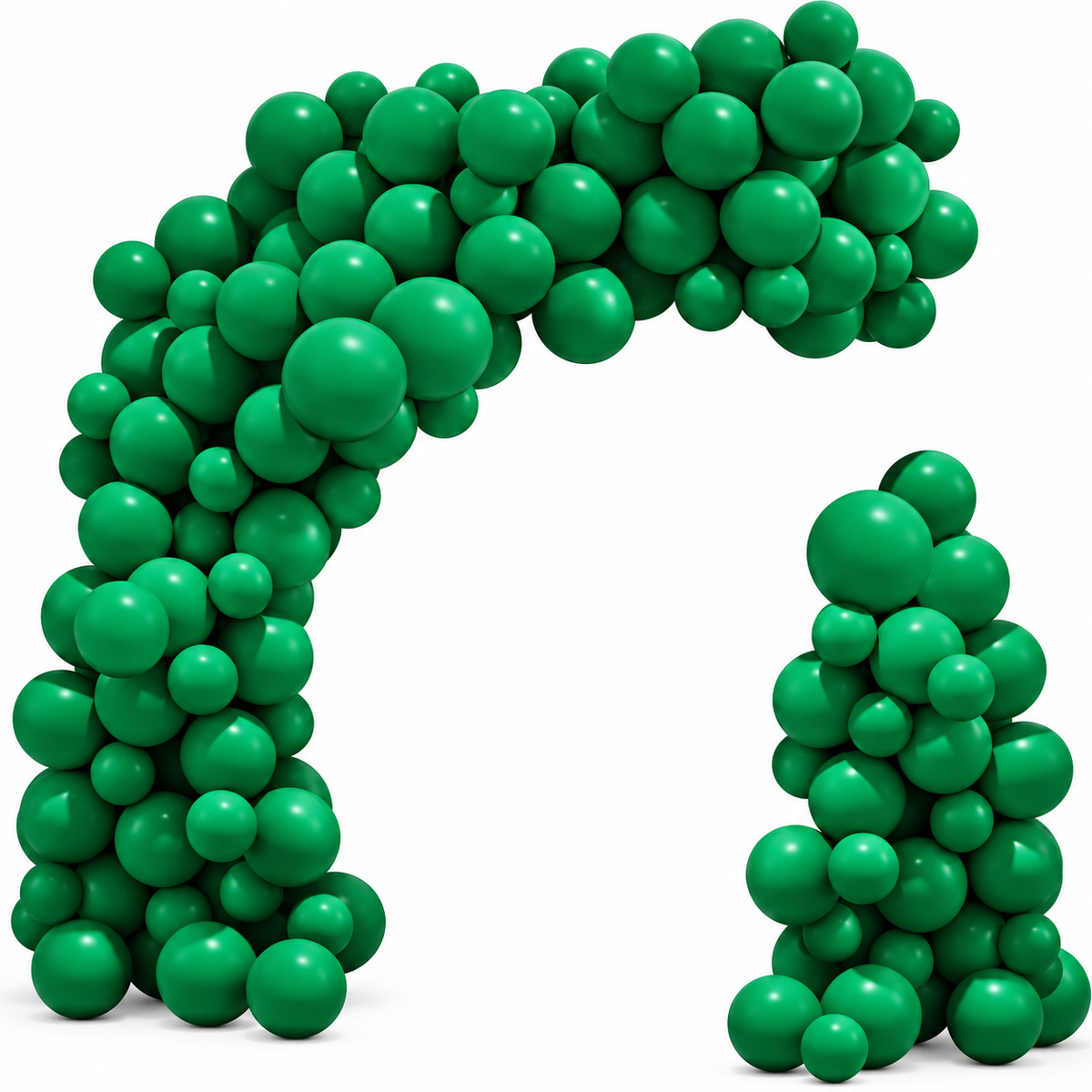 Globo Latex Standar Krea 10" Bolsa de 25pcs Verde Obscuro