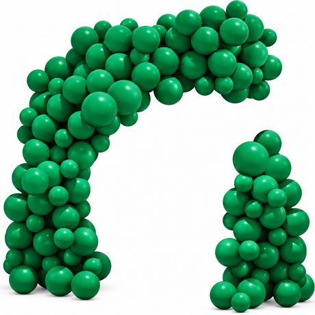 Globo Latex Standar Krea 10" Bolsa de 25pcs Verde Obscuro