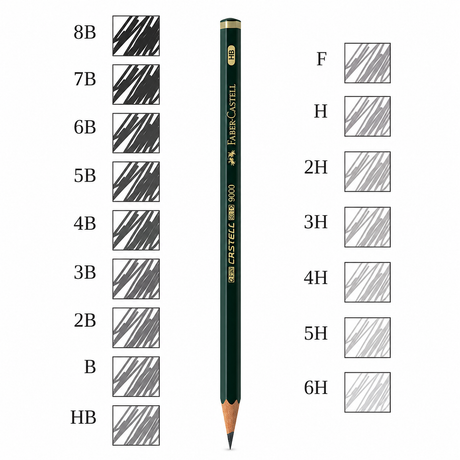 Lápiz Para Dibujo H Faber Castell 9000