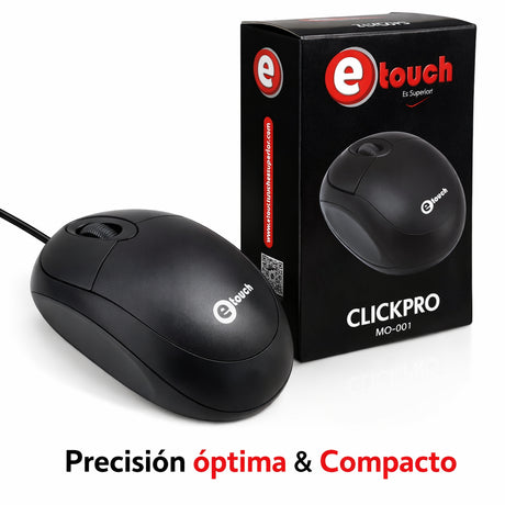Mouse Optico Etouch Clickpro Mini MO-001