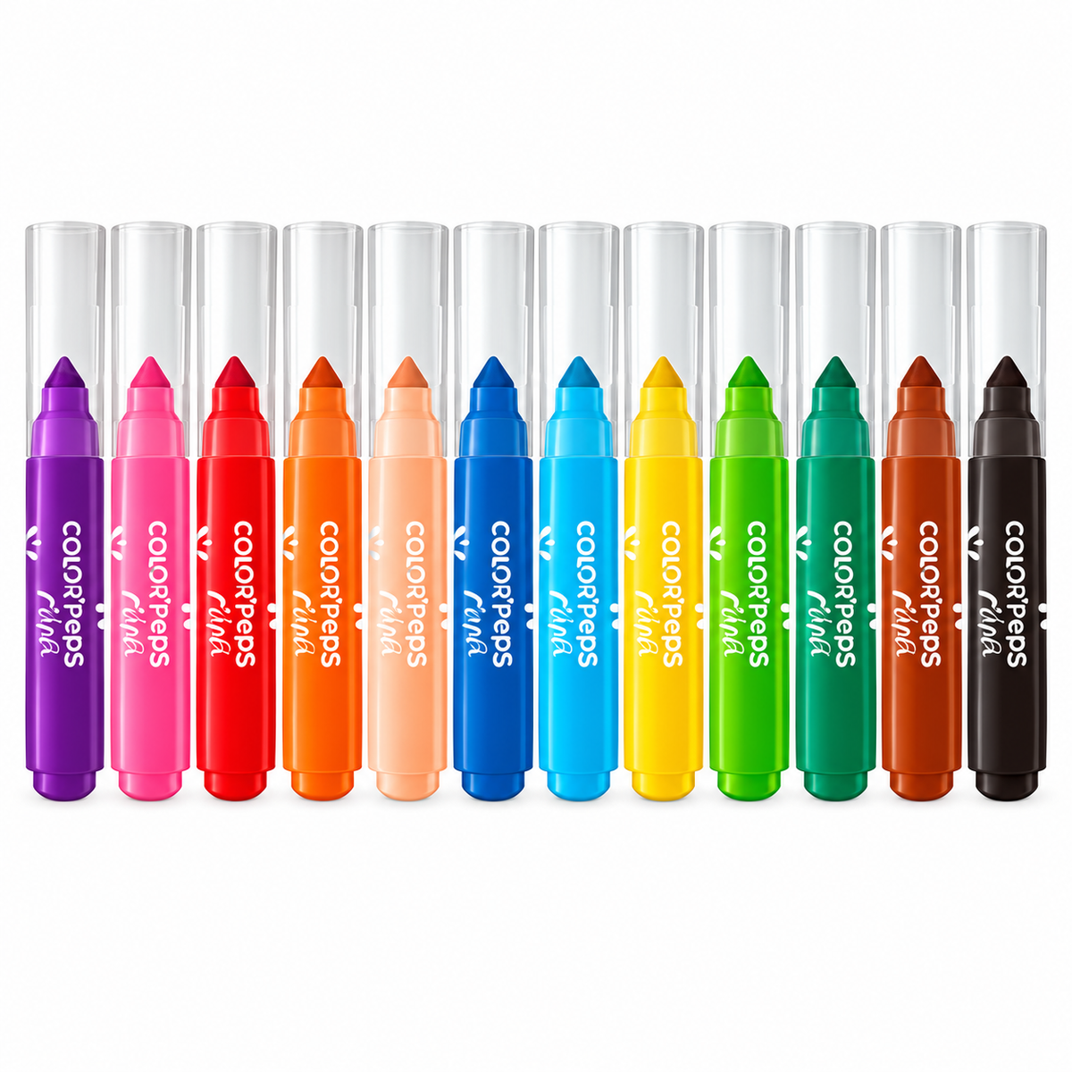 Marcador Estuche Maped 846612 Mini Power Jumbo 12 Colores